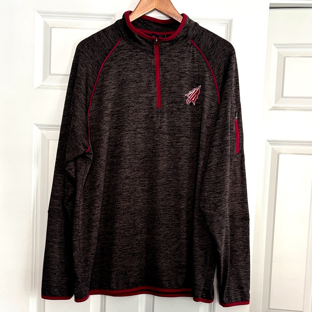 Colosseum Florida State University Quarter Zip Pullover Grey Black Large Men’s